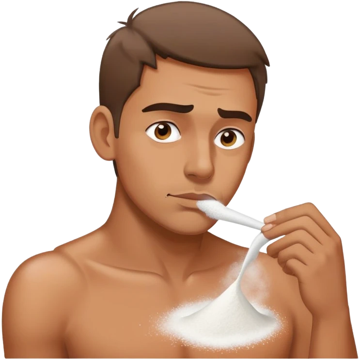 Man sniffing line  emoji