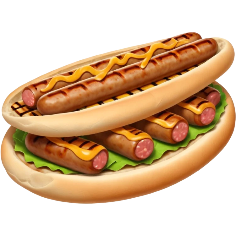 chopped sausages in flatbread emoji