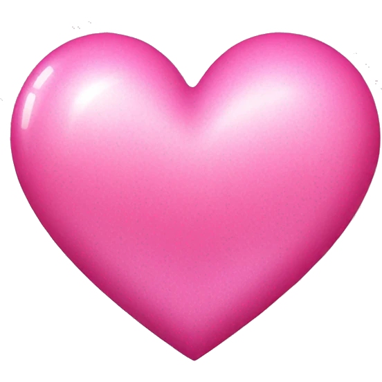 Pink heart with shimmer emoji