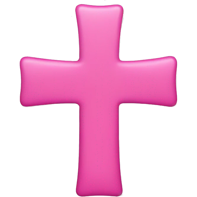 Pink cross emoji