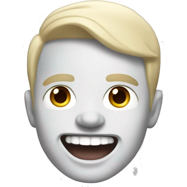 white skinned, rapper with evil laugh  emoji