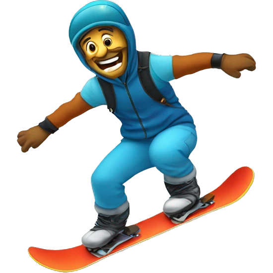 man genie snowboard emoji