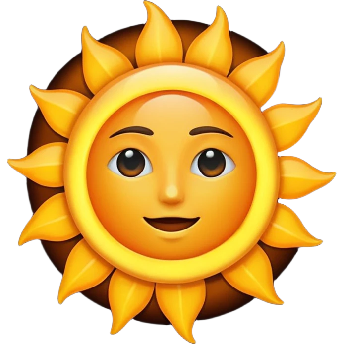 corona, sun eliclipse emoji