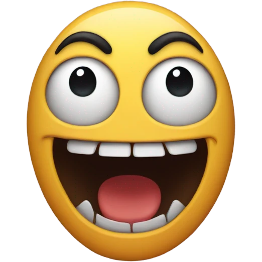 make a really scary smiling emoji emoji