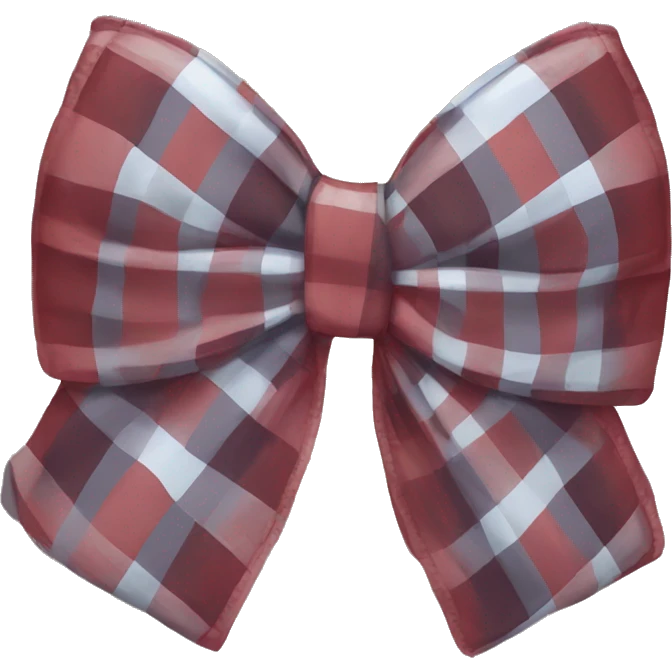 Plaid bow emoji