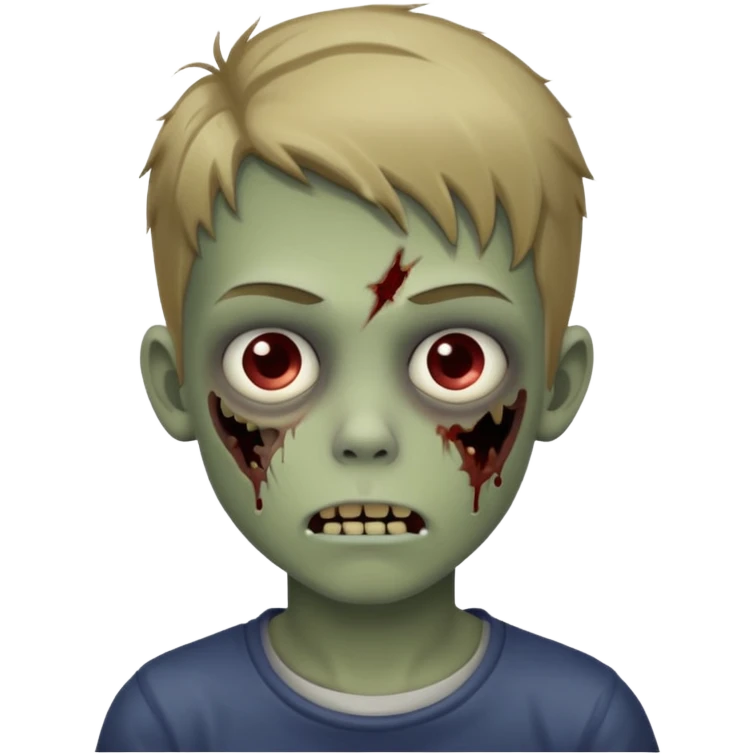 boy zombie teen with dark blonde hair emoji