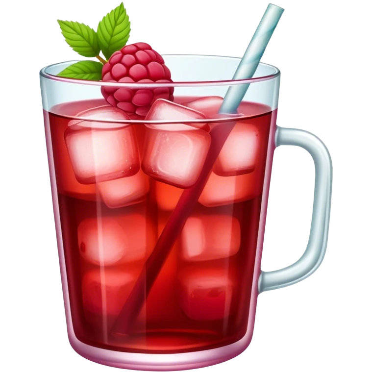 Raspberry iced tea  emoji