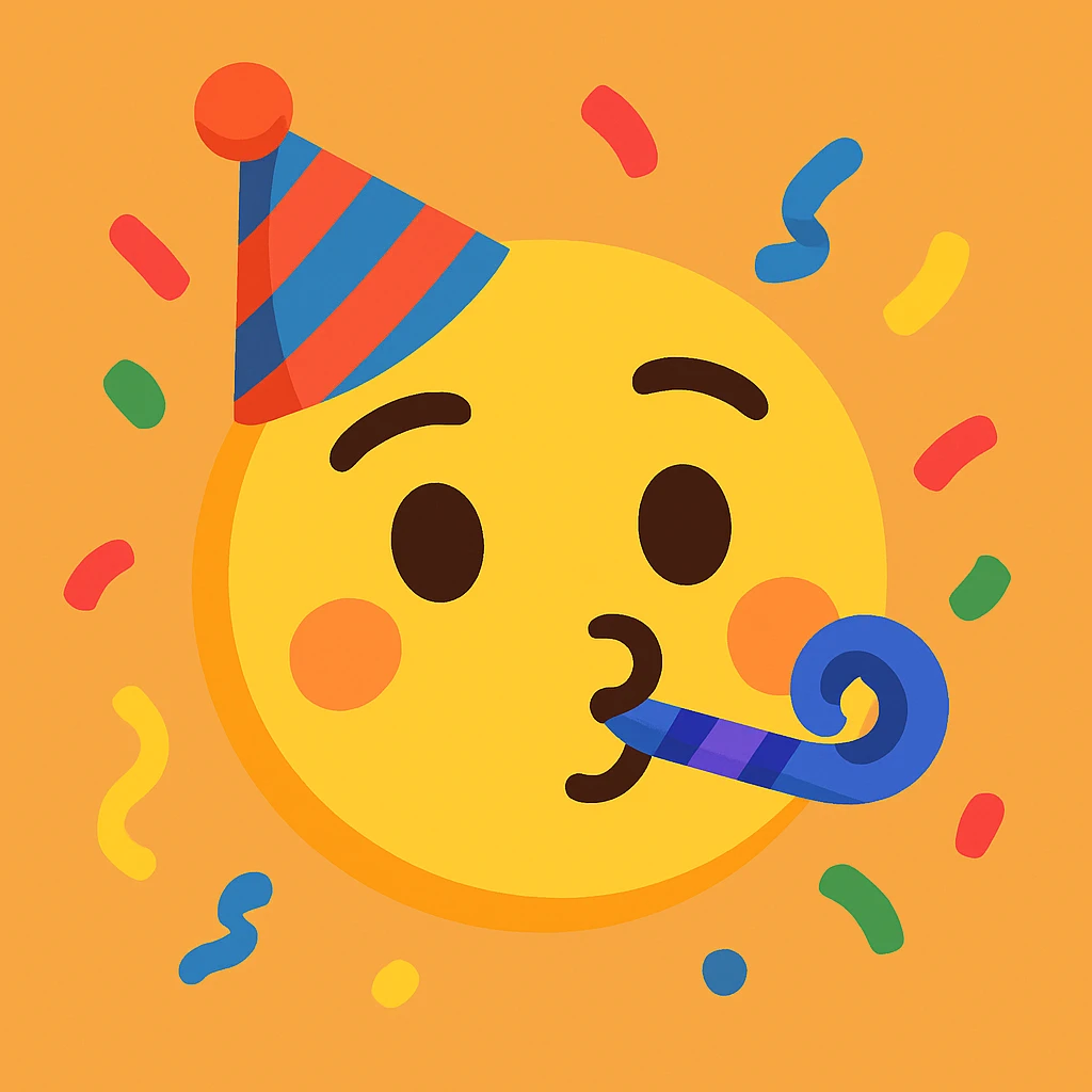 party hat emoji