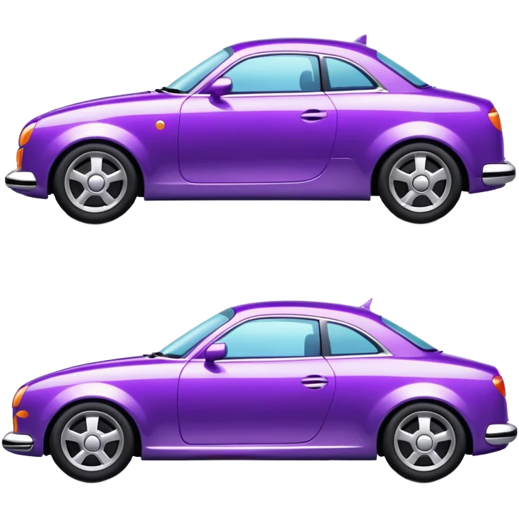 purple car  emoji