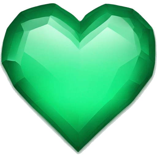 A heart emerald green pf iOS  emoji