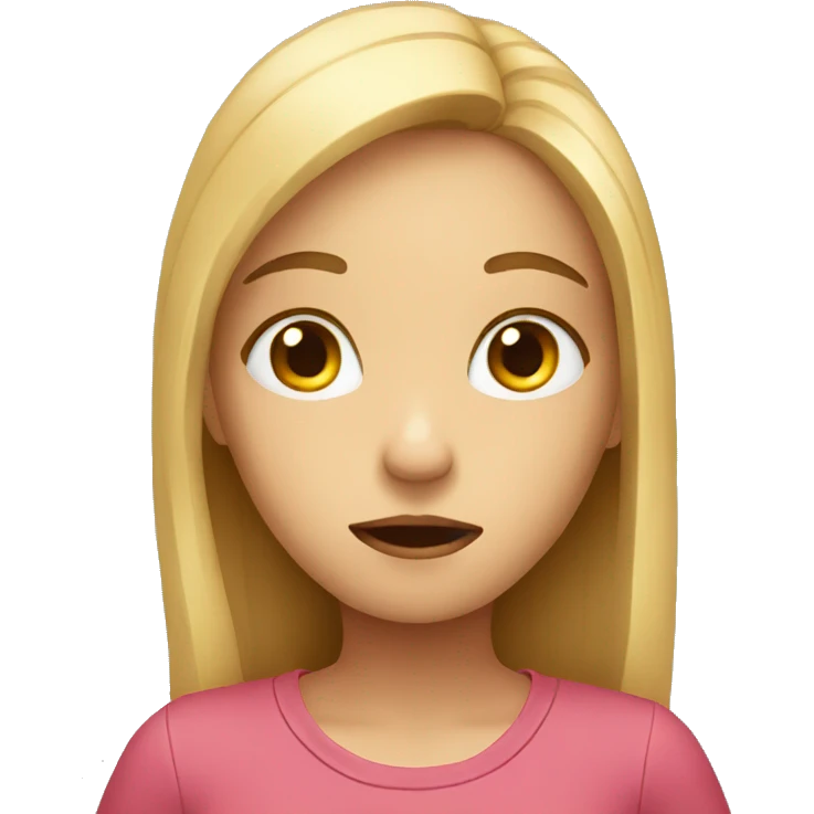 Confused girl emoji