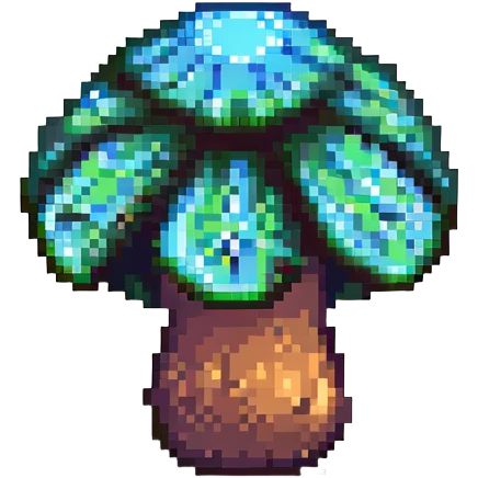 glowing mushroom emoji