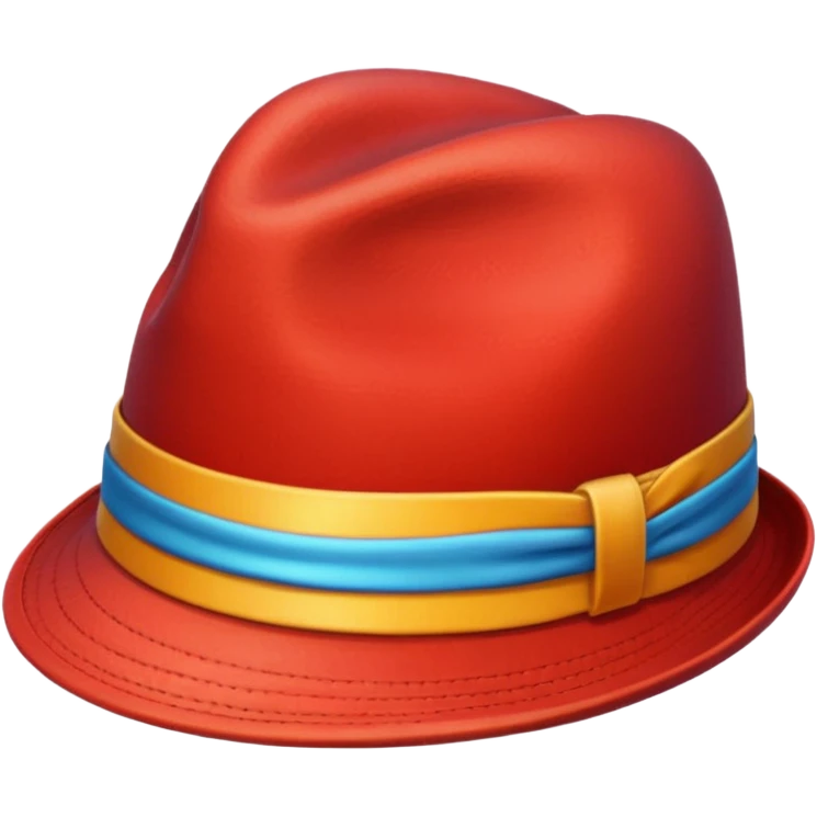 colorful hat emoji