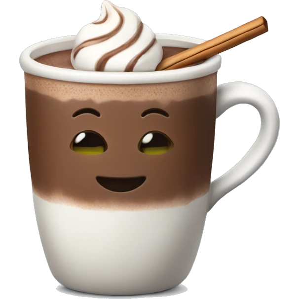 Hot chocolate with a stick  emoji