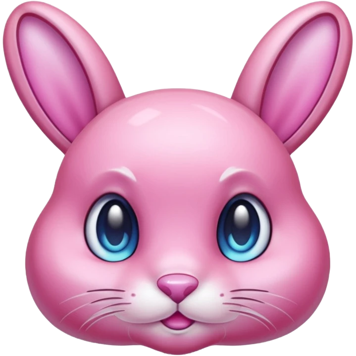  crystallized bunny pink emoji