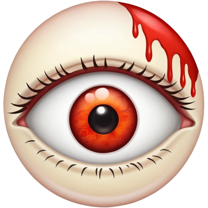 Eye with infection  emoji