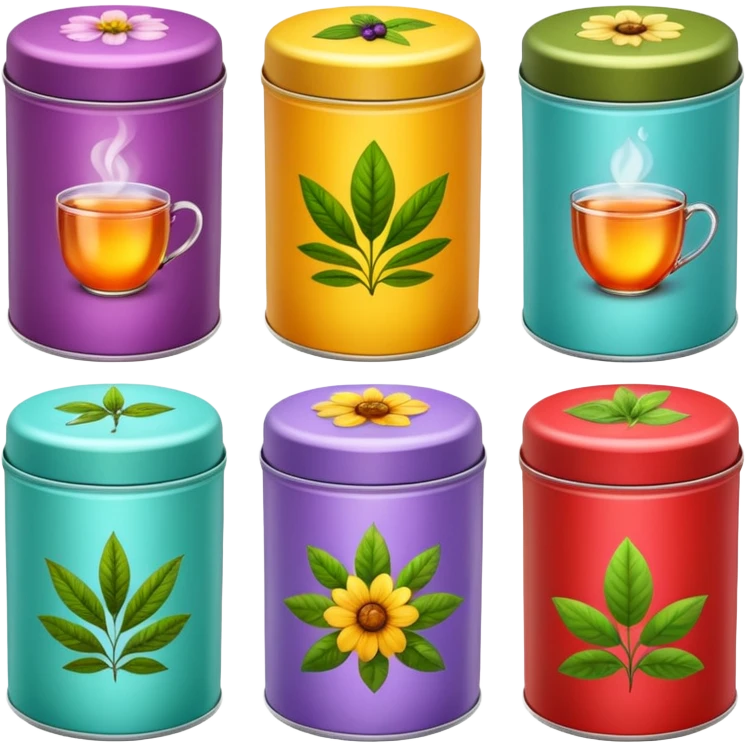 Herbal Tea Tins emoji