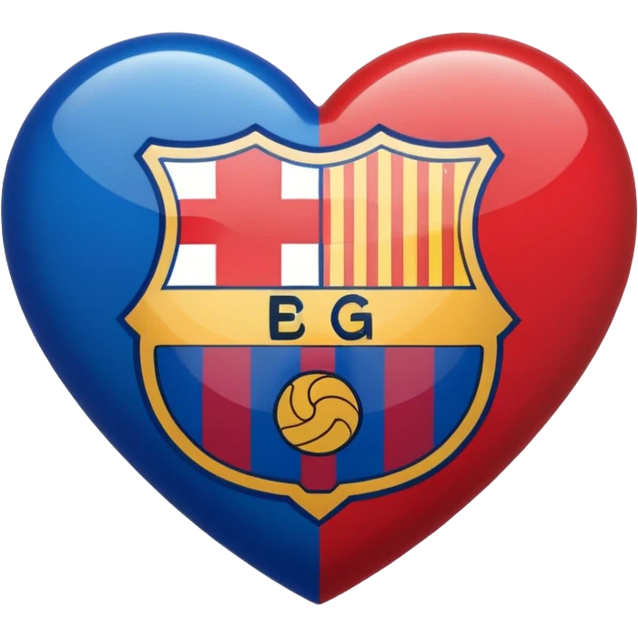 Barcelona Logo in heart ❤️ emoji