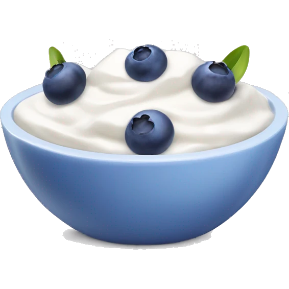 Yogurt Bowl with Blueberries emoji