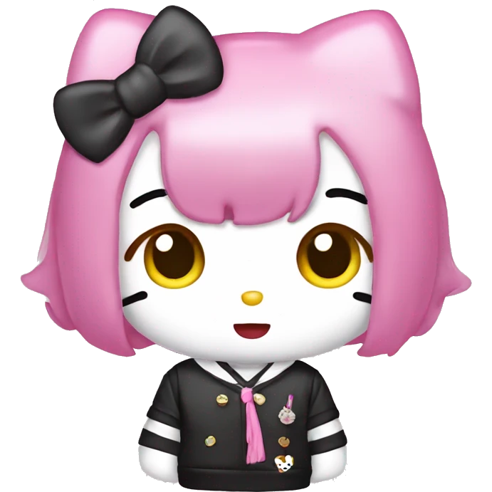 Hello Kitty as a cute Kpop Idol emoji