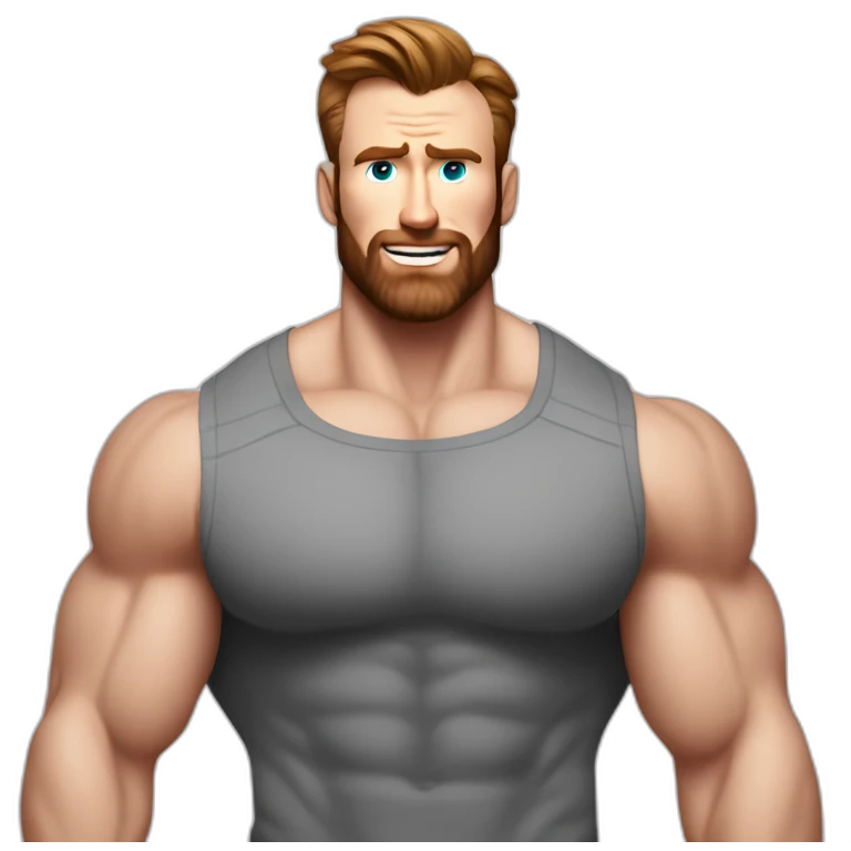 Chris Evans Bodybuilder giant emoji