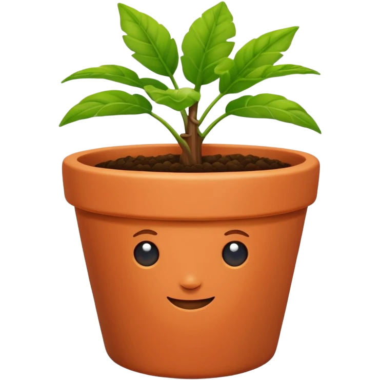 gardening plant pot color change emoji