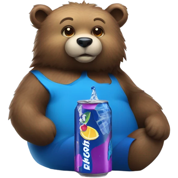 Blueberry bear Energy Drink  emoji