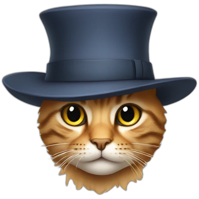 Cat in a hat emoji