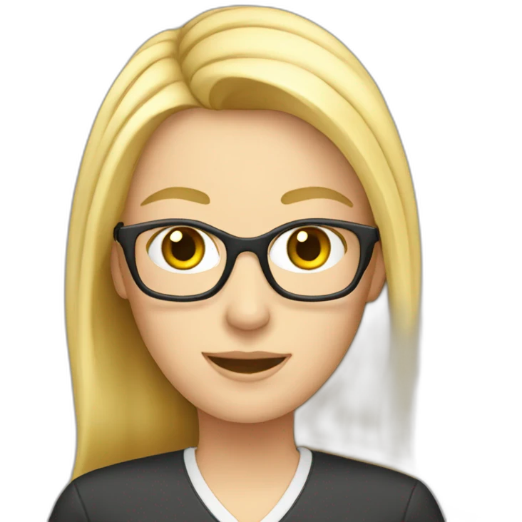 blond english teacher emoji