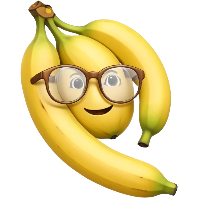 banana with glasses emoji