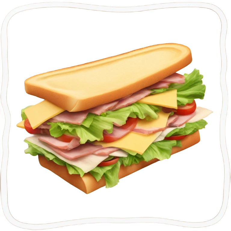 messing sandwich flying to LA emoji