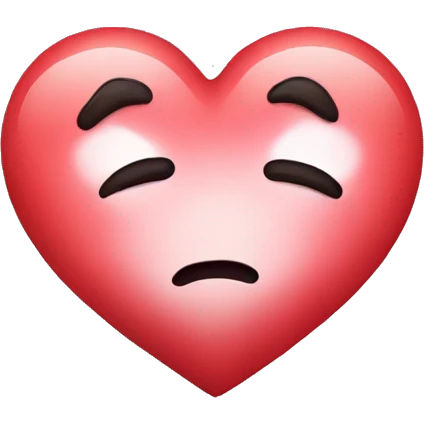 heart with sad  emoji
