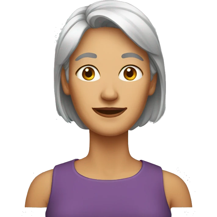 middle-aged woman emoji