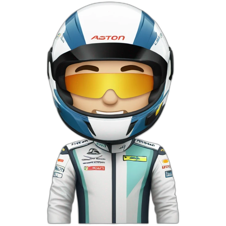 Fernando Alonso with Aston Martin F1 suit emoji