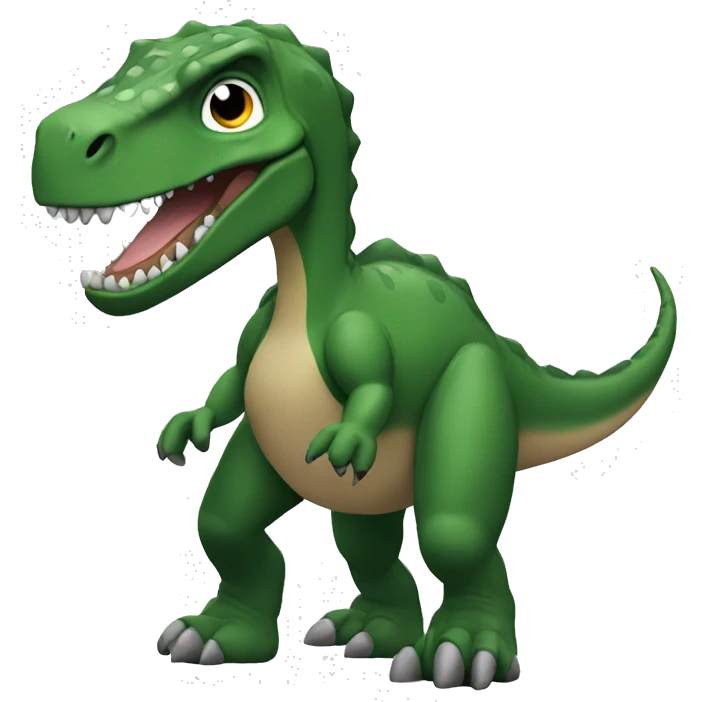 Dinosaur with black adidas app emoji