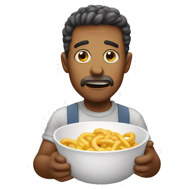 hungry and drooling man emoji