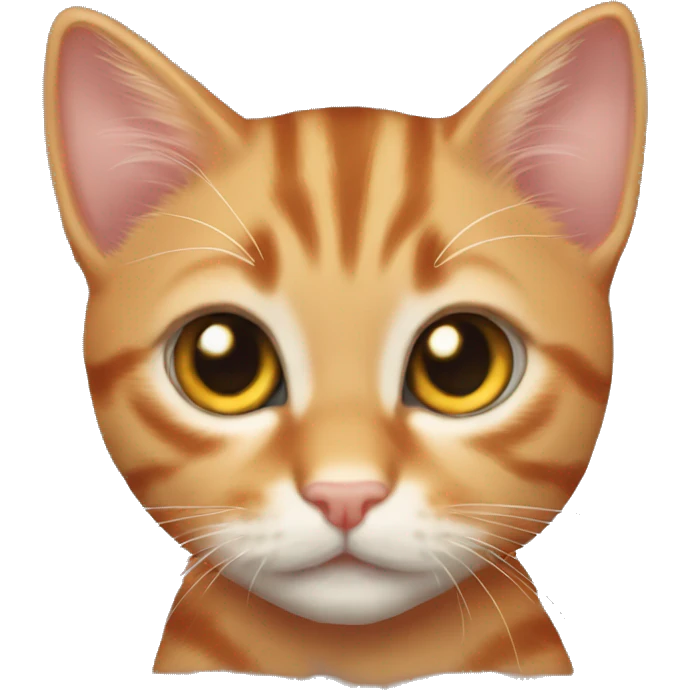 Tabby orange kitten emoji