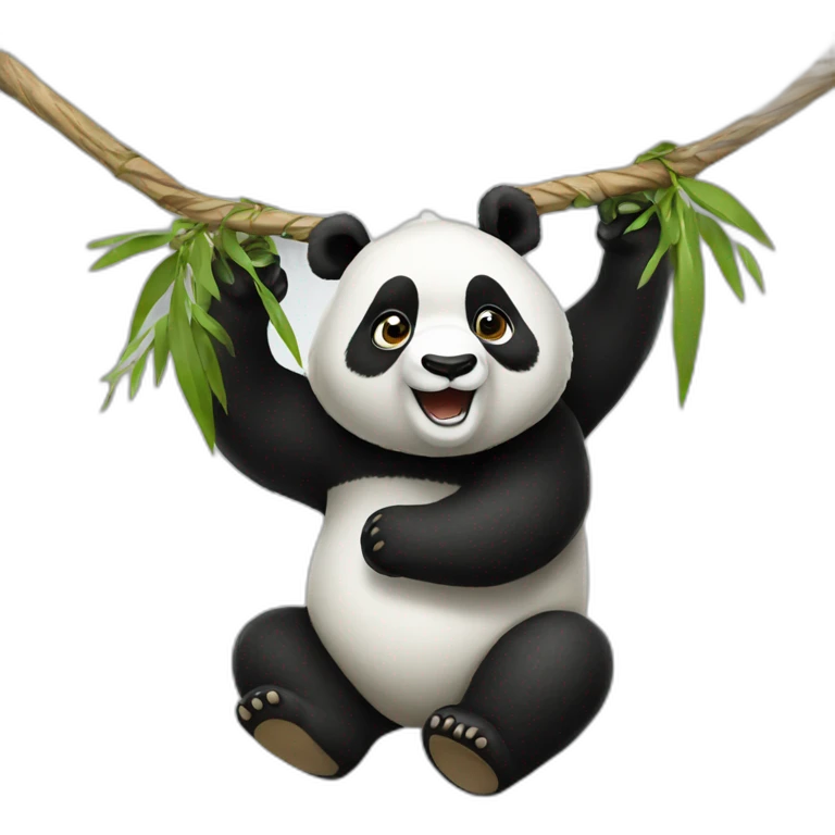 A panda that swings emoji