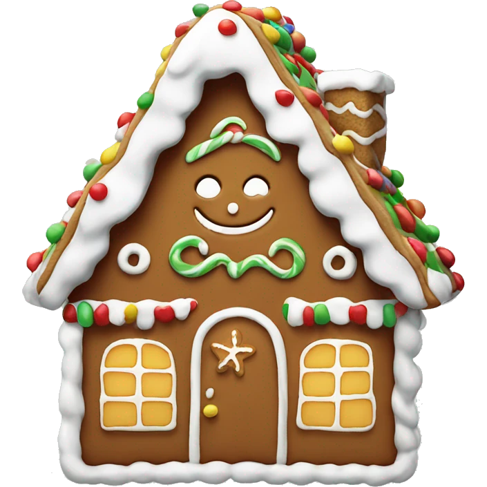 gingerbread house emoji
