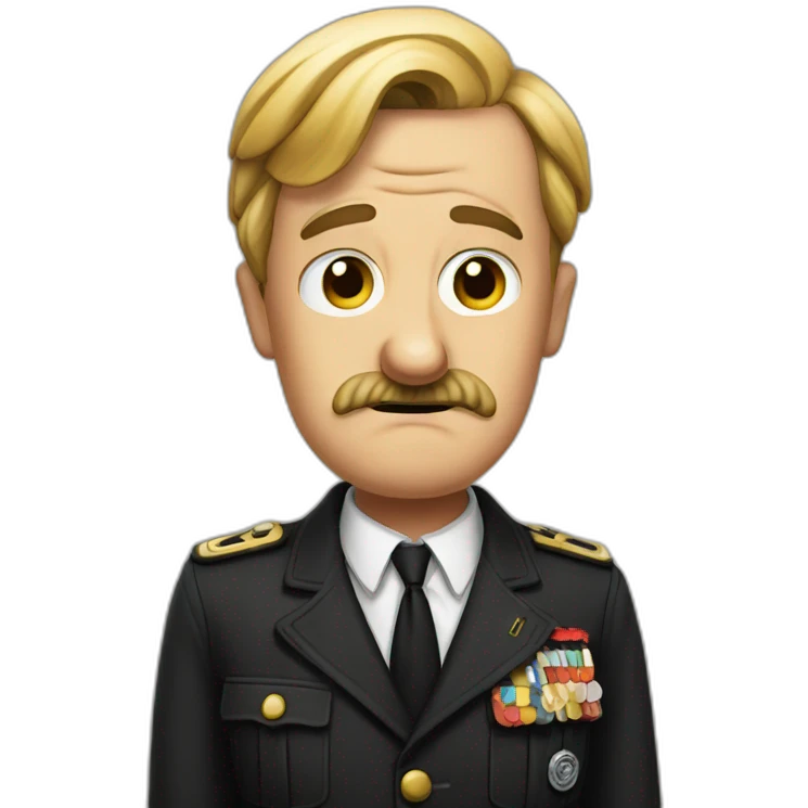 Confused Adolf emoji