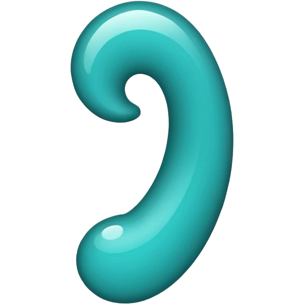 Swirl / Exclamation mark the colur teal emoji