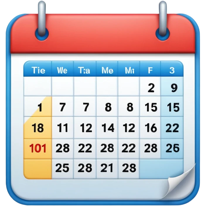 It’s On the calendar!  emoji