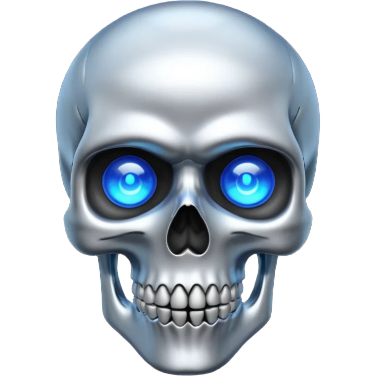 Smart skull emoji