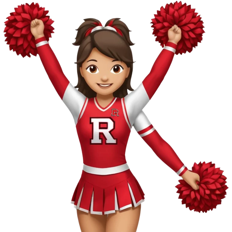 Rutgers full body Cheerleader emoji