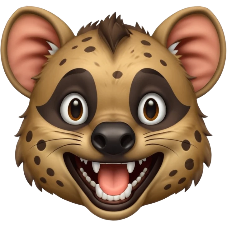 Laughing hyena emoji