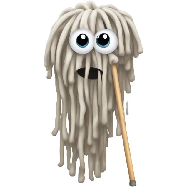 Mop with eyes emoji