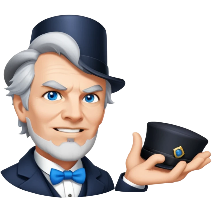 Detective with a tophat emoji