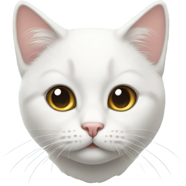 White cute cat emoji