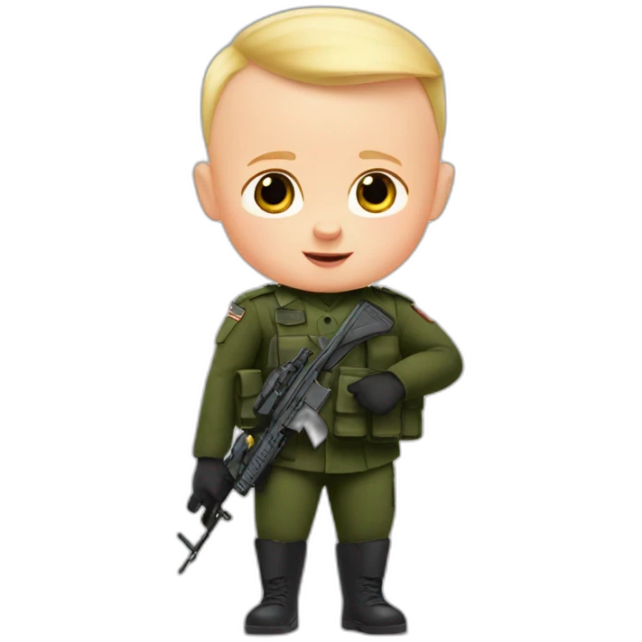 The Boss Baby soldier emoji