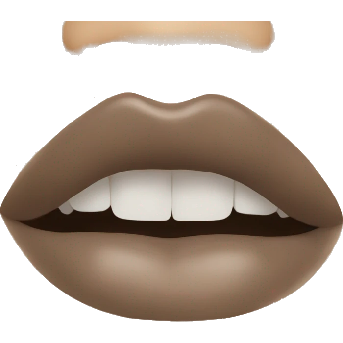 Taupe lipstick emoji